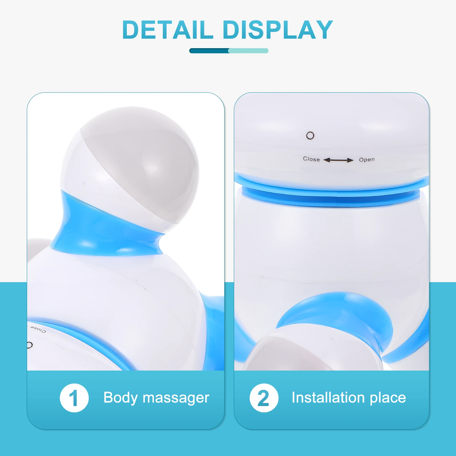 

1pc Premium Body Massager Electric Shoulder Back Massaging Device Muscle Relief Portable Massage Instrument for Home Salon Use