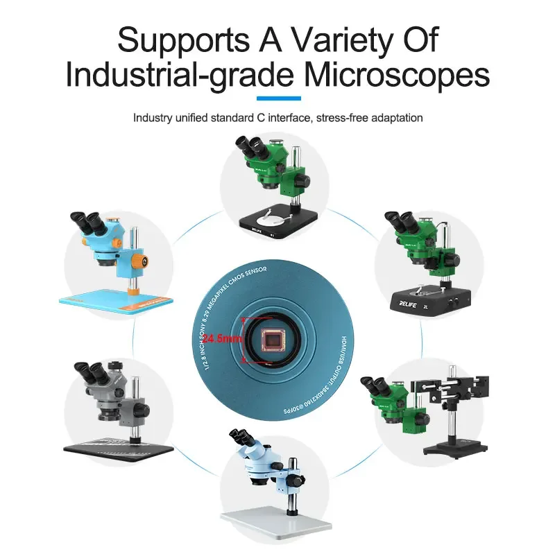 

SUNSHINE M-19 Electronic Camera For Trinocular Microscope HD 4K Industrial Grade Camera/30fps HD Sony Chip Support Photo/video