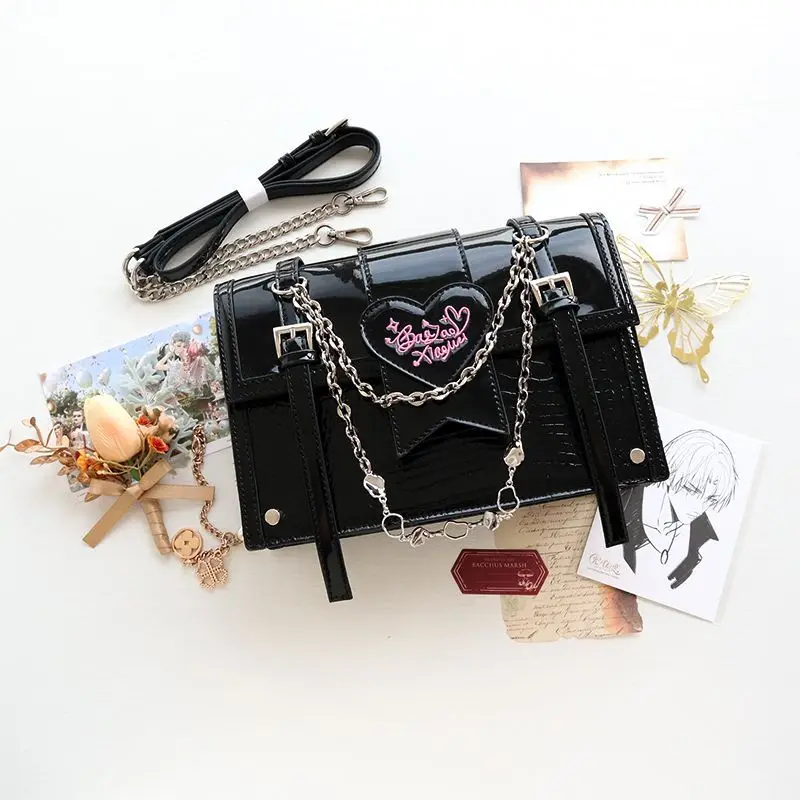 

HAEX Gothic Women Ita Bags Fashion 2024 Trend New Design Crossbody Shoulder Bags Subculture Lolita Embroidery Bolso Mujer