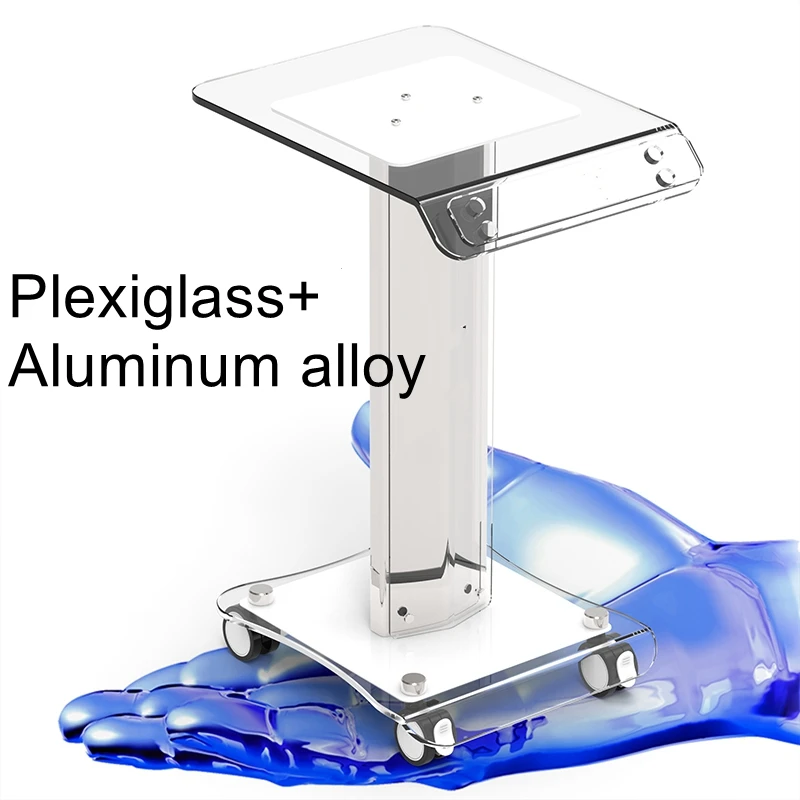 Beauty equipment trolley beauty salon special acrylic small bubble trolley stand dolly base