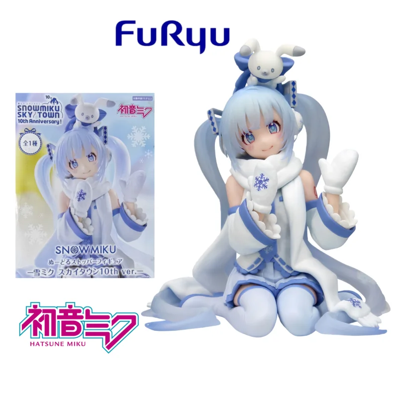 

In Stock Original FuRyu Snow Miku Sky Town 10th Anniversary Noodle Stopper Figure Anime Figure Model Collection Birthday Present