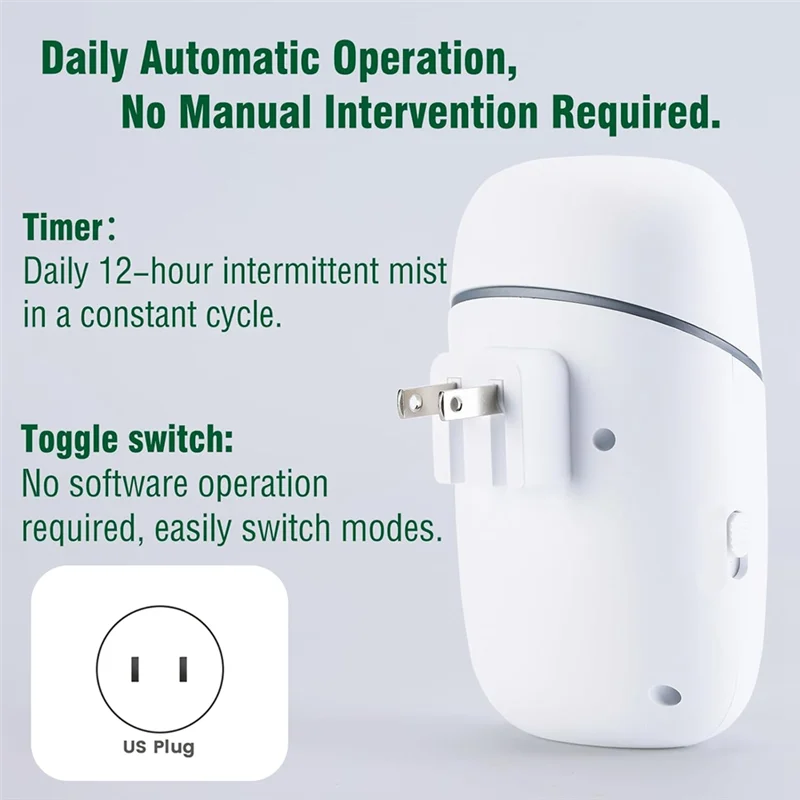 ABXH Waterless Diffuser Waterless Essential Oil Diffuser Forhome, Office, Hotel US Plug