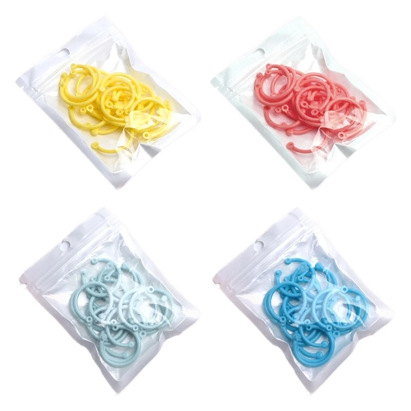 Loose Leaf Binder Rings for Keychains,Card Rings,Clip Rings for Book Rings,School,Home or Office Flexible Binder Rings