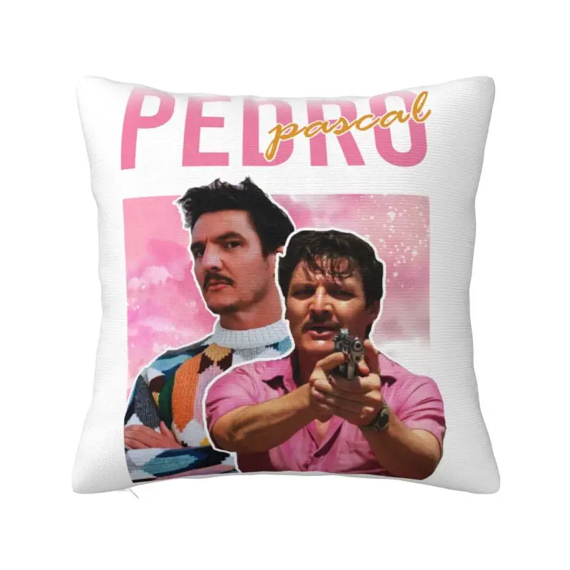 Custom Pedro Pascal Daddy Vinage Throw Pillow Covers Cushion Cover Decoration Salon Square Pillowcase