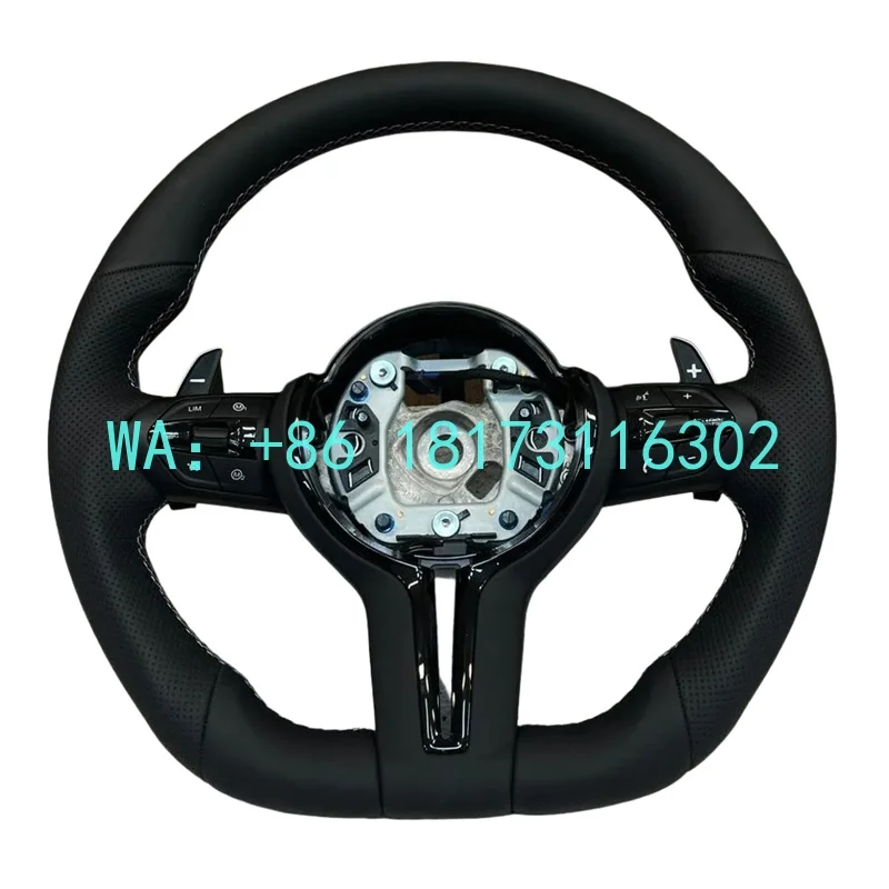 China Plant 2026 Half ALL Leather M Sport Steering Wheel  F01 F06 F10 F11 F20 F21 F22 F30 F31 F32 F34 F36 F80 F82 F87 F90