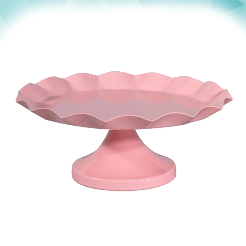 

1Pcs Pink Iron Cake Stand Large Capacity Dessert Display for Birthday Wedding Party Cupcake Fruit Tray Decoration