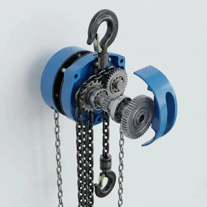 HSZ's new manual lever chain hoist G80 alloy steel sprocket set, suitable for construction and mining use