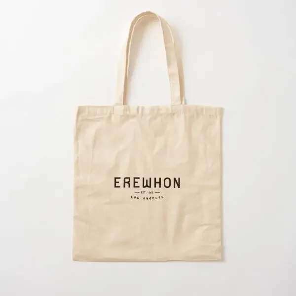 

Erewhon Est 1968 Cotton Canvas Bag Fashion Women Designer Tote Shoulder Bag Unisex Printed Casual Foldable Grocery Handbag