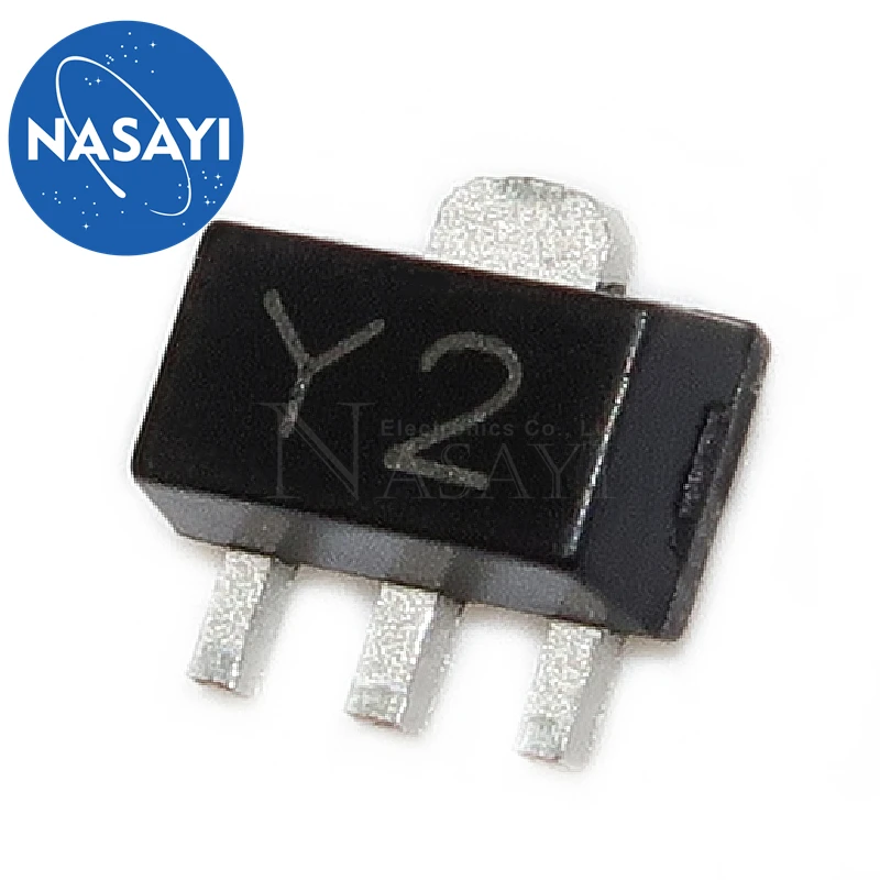 50pcs/lot SS8050 SS8550 PXT8050 PXT8550 8050 8550 Mark Y1 Y2 SOT-89 SOT89-3 Plastic-Encapsulate Transistors