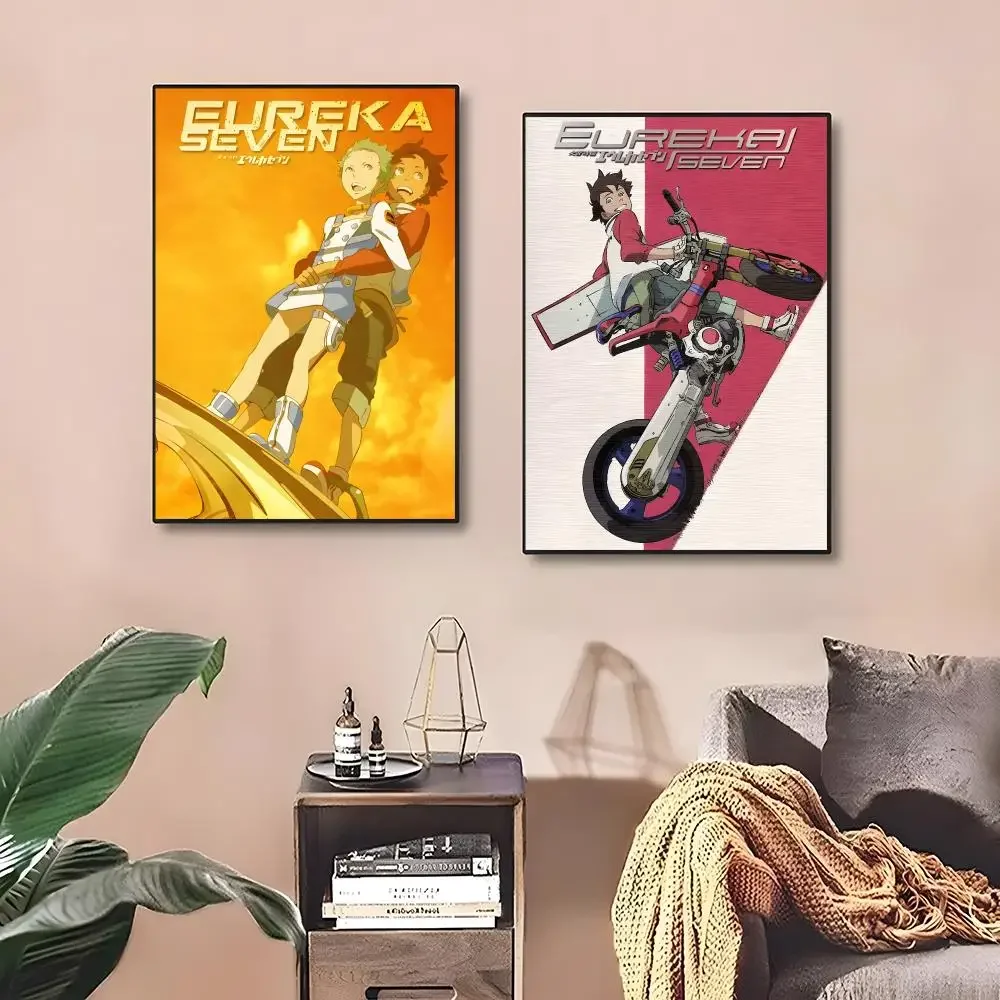 Psalms Of Planets Eureka SeveN Renton Thurston Eureka Mecha Anime Bones Studio Poster ‌decor Canvas Modern living room