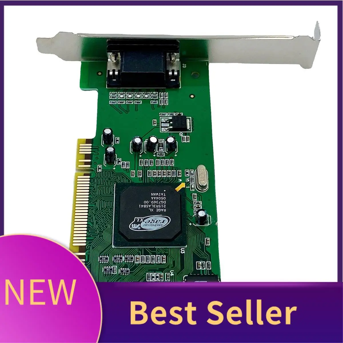 M07K-Desktop Computer PCI Graphics Card ATI Rage XL 8MB Tractor Card VGA Card For HISHARD BUDDY