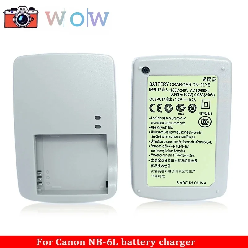 Carregador de bateria para câmera Canon CB-2LYE 2LYE CB-2LY 2LY Canon Camera NB-6L NB6L 6L IXUS 85 95 105 200 210 310 SX240 SD980 SD12