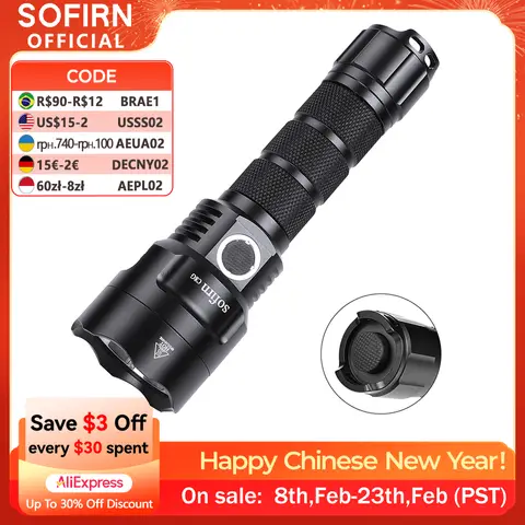 C8G Tactical LED Flashlight 2000lm Sofirn