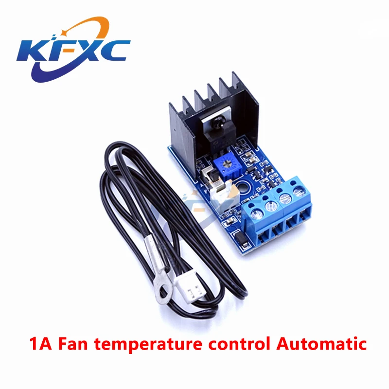 DC 12V 1A Fan temperature control Automatic PC CPU Chassis Fan speed regulation module PWM Thermostat Speed governor