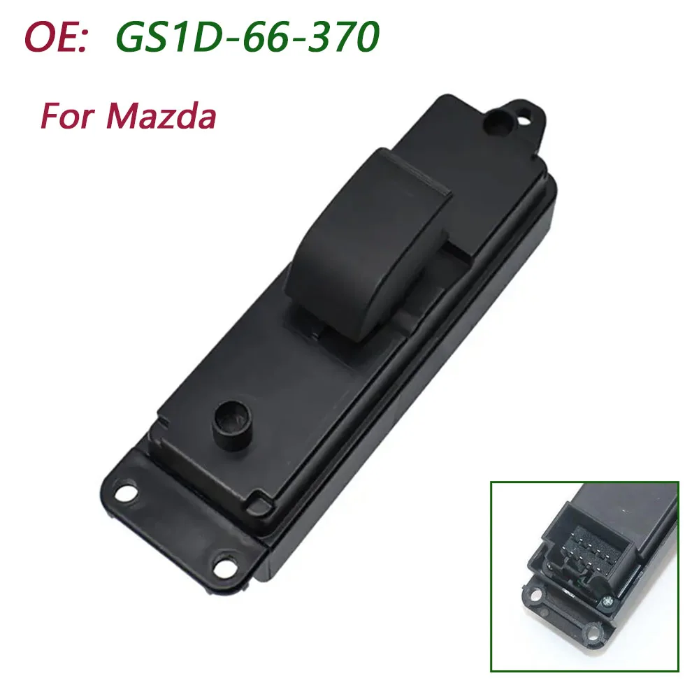 Кнопка управления стеклоподъемником GS1D66370 для Mazda, передняя правая, пассажирская сторона, главный переключатель, автозапчасти GS1D-66-370