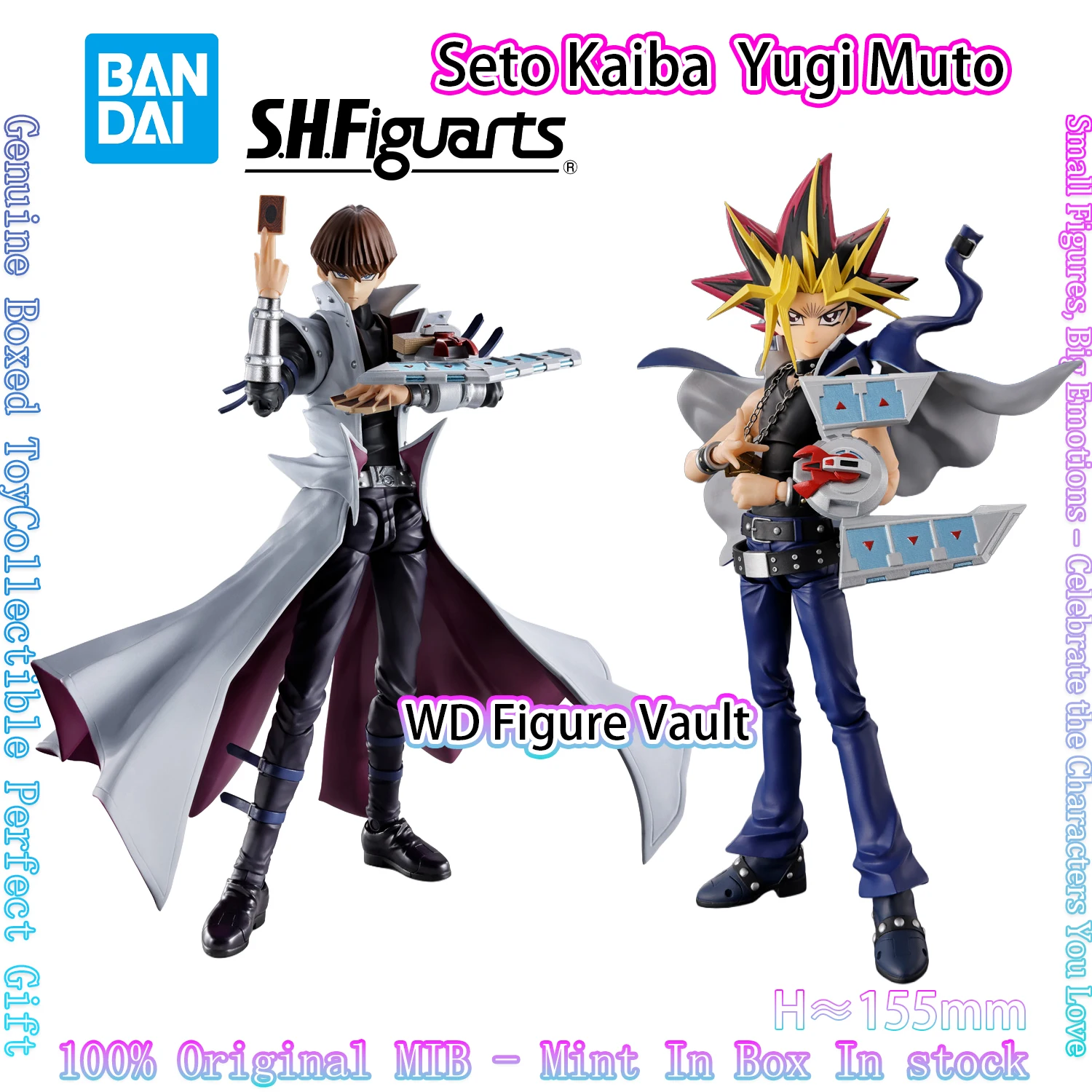 Auf Lager Bandai Offiziell lizenziertes S.H.Figuarts Yu-Gi-Oh! Duel Monsters Yugi Muto AIBO Actionfiguren Premium-Sammelmodell