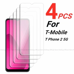 2/4PCS Screen Protector For T-Mobile T Phone 2 5G Tempered Glass For T-Mobile T Phone 2 5G Full Glue Cover Screen Phone Glass