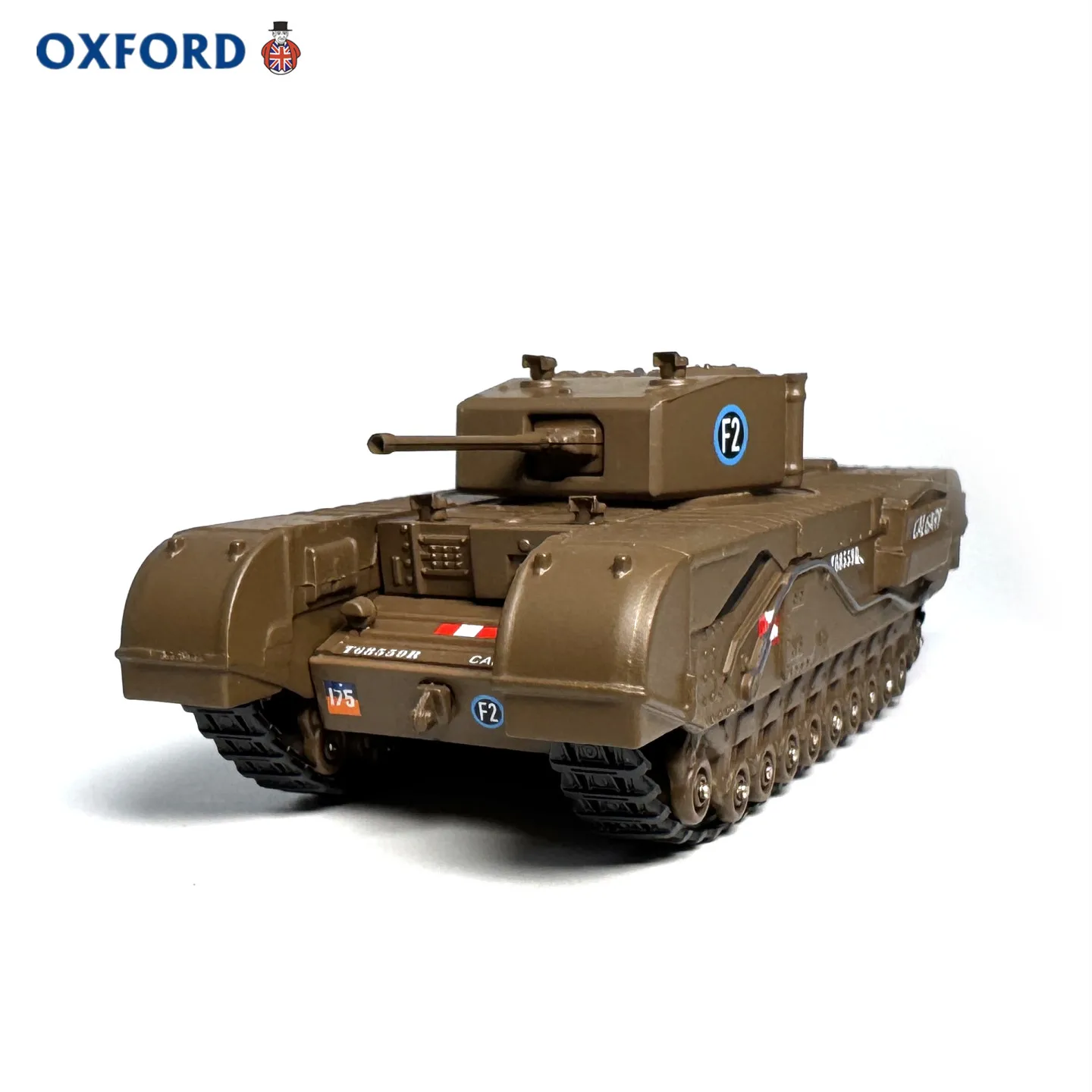 Diecast OXFORD 1/76 Scale Churchill Tank MKIII Canadian 1st Army 1942 World War II Alloy Tank Model