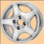 14 Inch OEM Sport Alloy Wheels Silver Black Blade Radiating Spoke For Mini Hatchback 4x100 Compact Car Rims