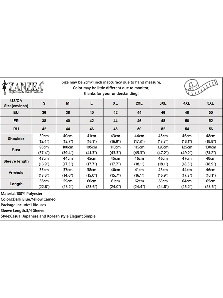 プラスサイズ 5XL ZANZEA サマーブラウス レディース レースアップネック ファッション トップス 2025 カジュアル ルーズ 無地 七分袖 シャツ チュニック
