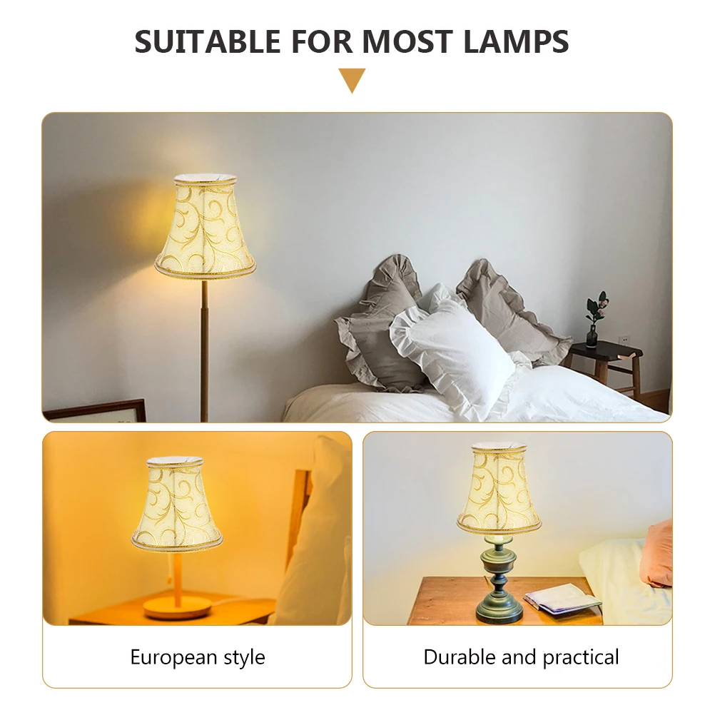 

2Pcs Lampshade Cloth Cover Wall Light Shell Accessory Home Ch Dust Proof Premium Fabric European Style Bedroom Lighting