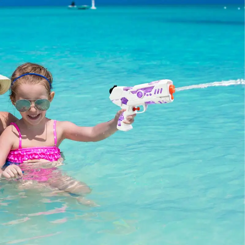 Pistolas de agua para niños, potente pistola de chorro de agua con capacidad de 250ML, juego de pistolas de agua para piscina de verano al aire libre, agua de playa