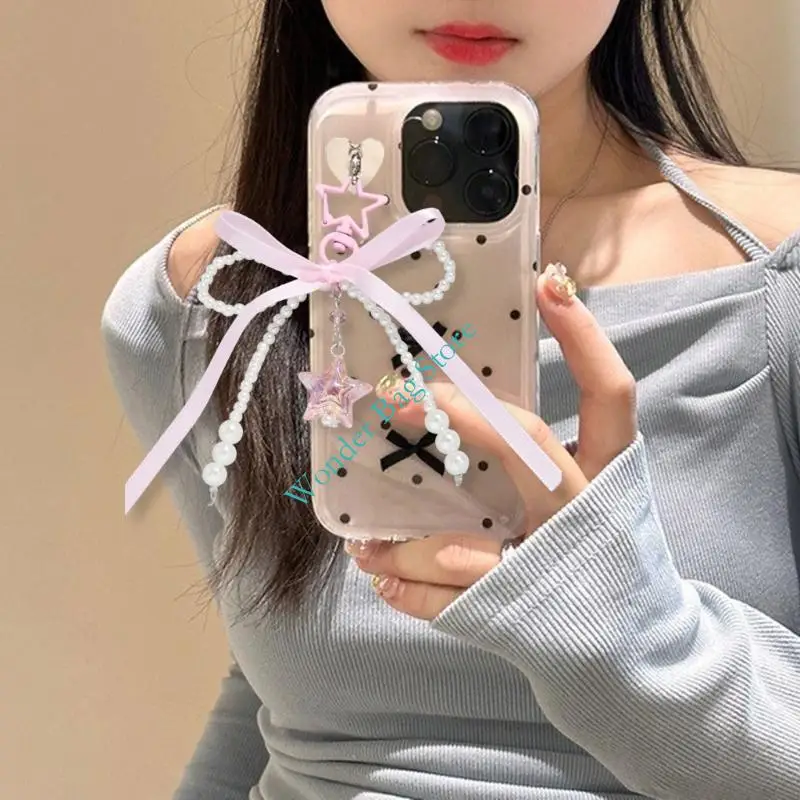H3CB Bag Creative Bag Charm Seal -keykain Charm Handbag Pendant الحلي أقواس Bows Keyrings Star Star Hearmers