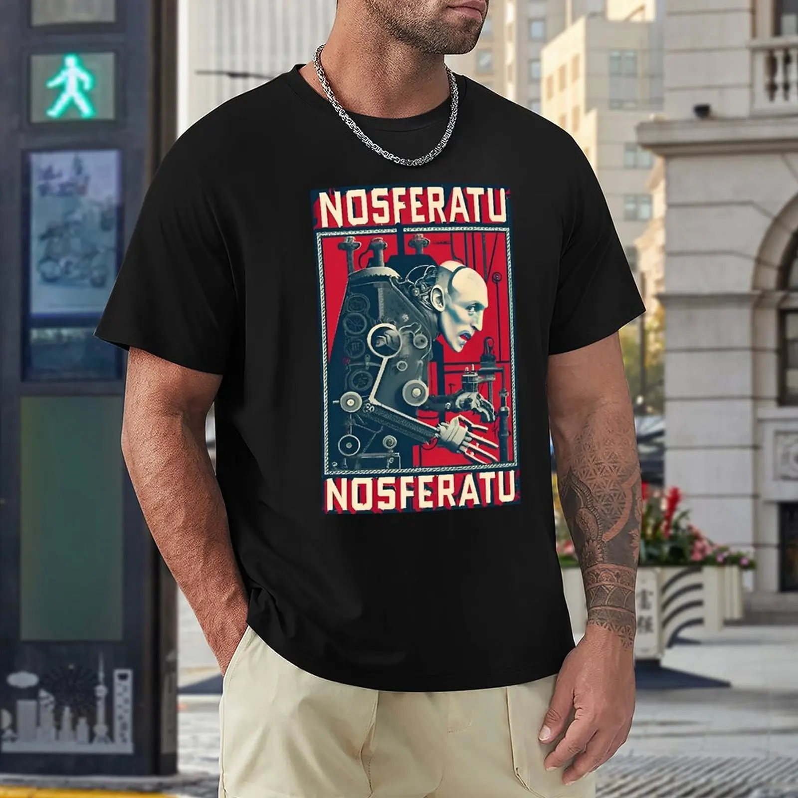 Nosferatuer Appears Harajuku T-shirt Move Tshirt Funny Humor Graphic Home USA Size