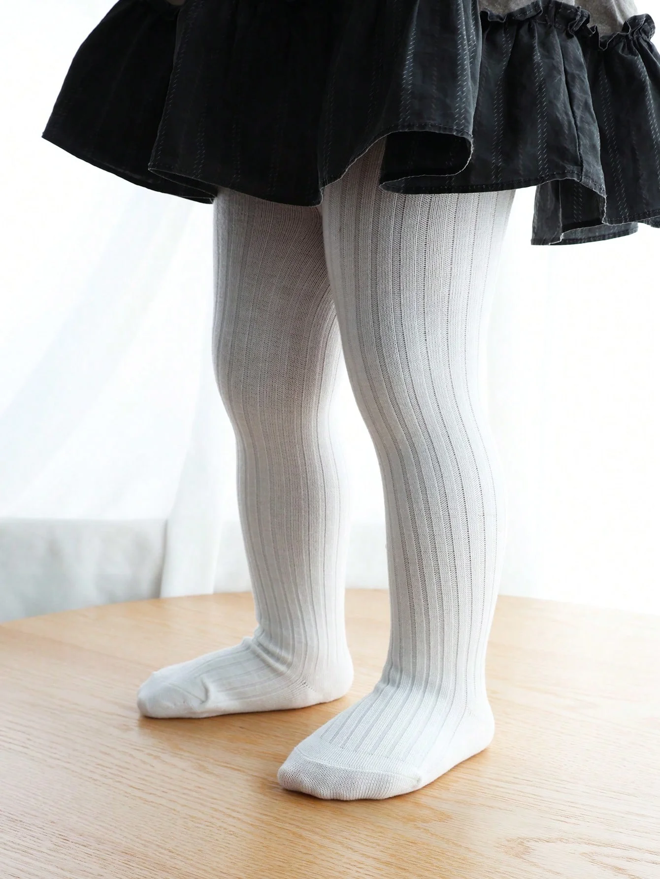 4pairs Toddler Girls Solid Tights