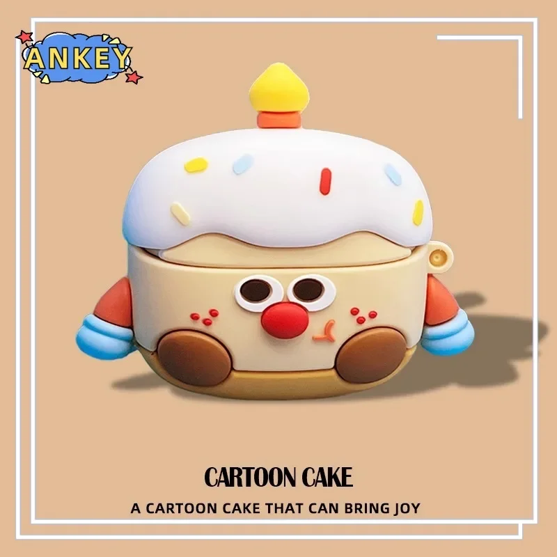 for  OPPO Enco Air4 Pro Case Protective Toast Silicone Air4Pro Cute Cartoon Covers Bluetooth Earphone Shell Headphone