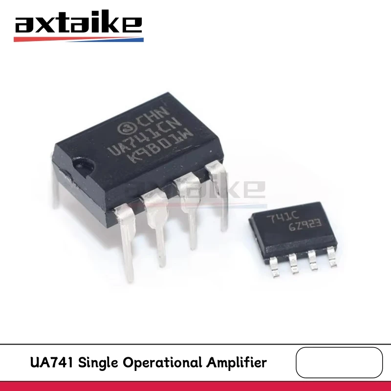 10PCS UA741 DIP-8 SOP-8 UA741CP UA741CN UA741C 741C UA741CD UA741CDT UA741CDR UA741CD LM741 SMD Single Operational Amplifier IC