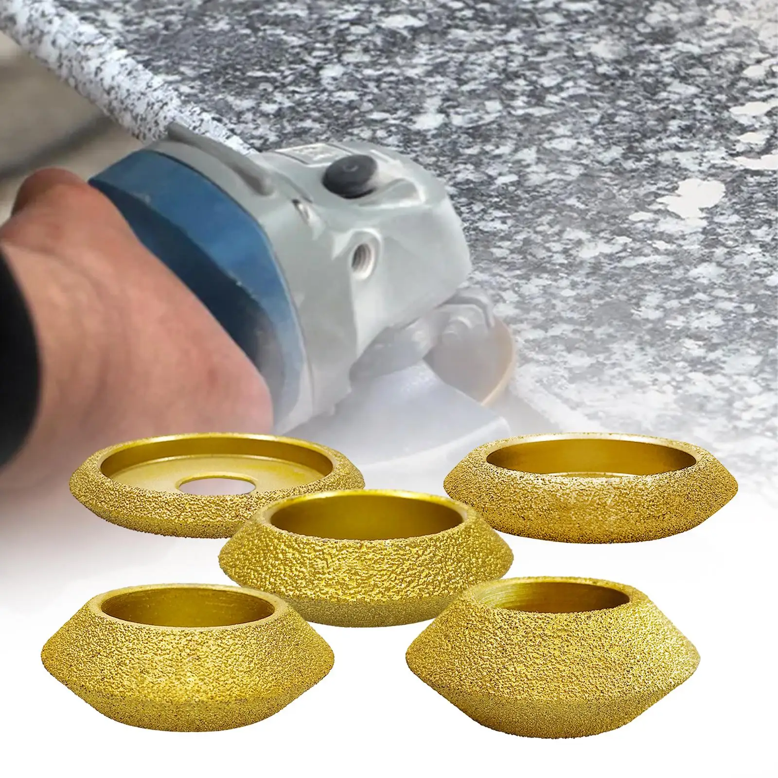 Thickened Diamond Concrete Grinding Wheel 46 Grit Edge Profile Cup Disc for Angle Grinder for Tile Stone Marble