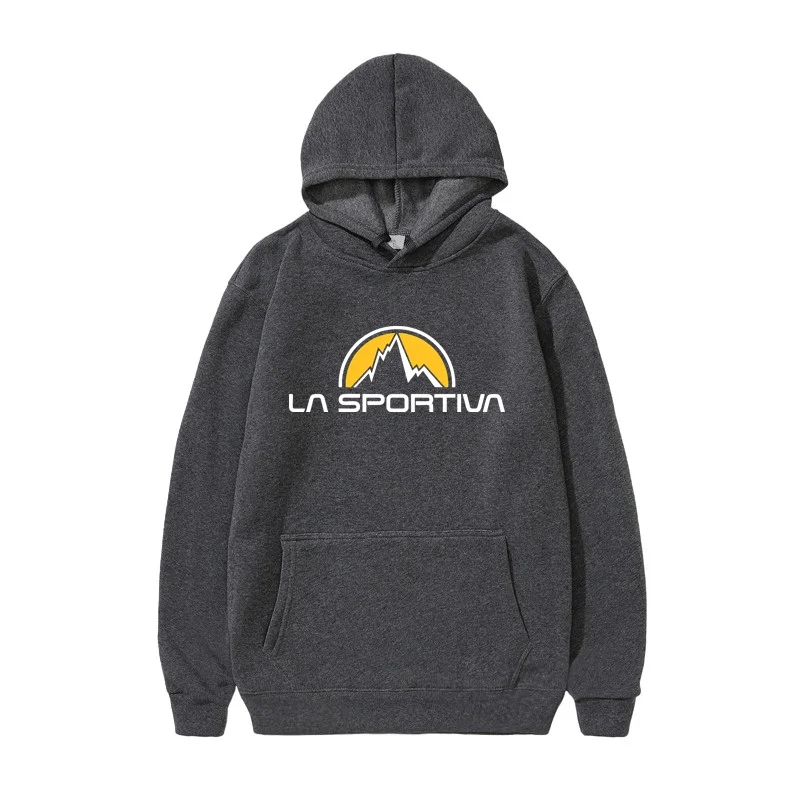 La Sportiva Spring Hip Hop Streetwear Pullover Sweatshirt Men Hoodies Harajuku Solid Hoodie Men Casual Tracksuit Masculino