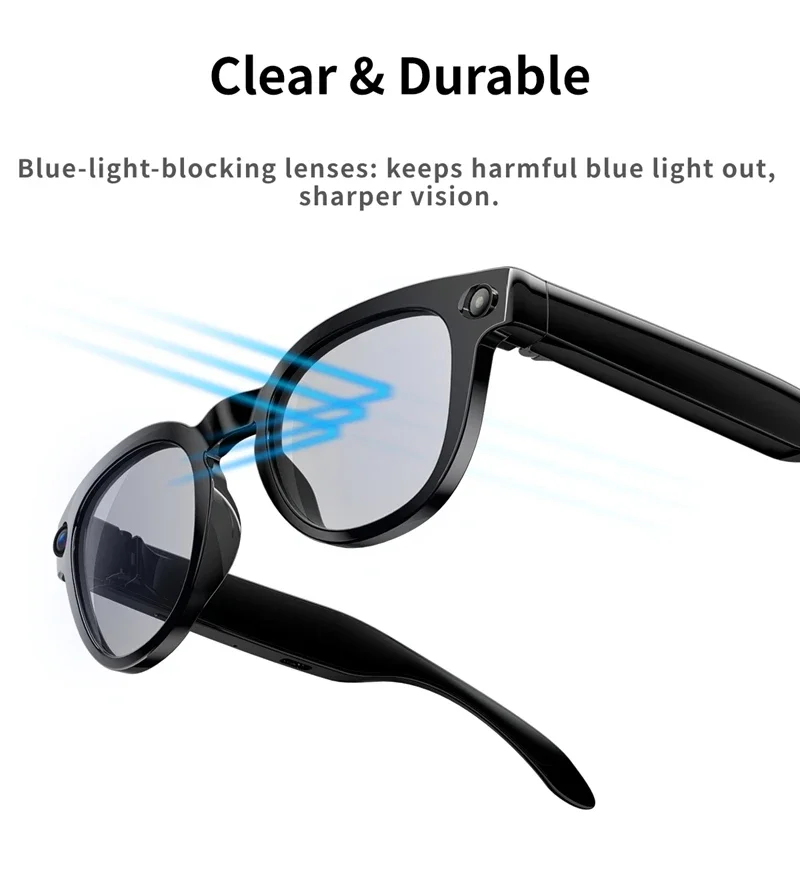 OnePlus 800W Intelligent Glasses With Type-C Charge AI Intelligent Glasses HD Photography Video Recording Object Recognition