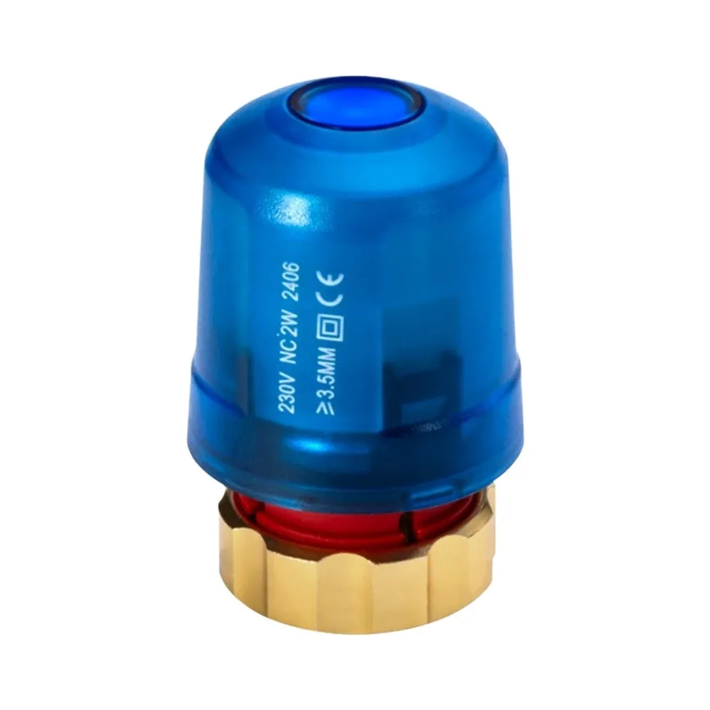 24V/230V Electric Thermal Actuator For Underfloor Heating Normally Closed Floor Heating Thermostatic Radiator Valve