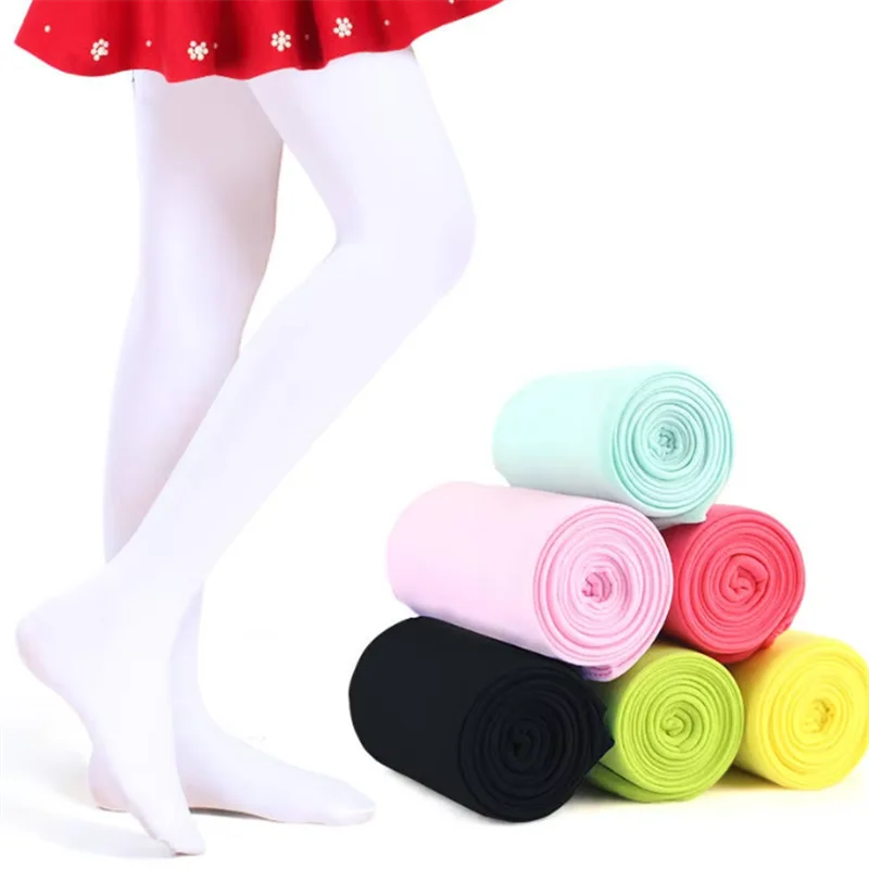 Children's Dance Socks Spring and Autumn Thin Style Girls' Bottom Pantyhose Student Solid Color Dance Performance Pantyhose