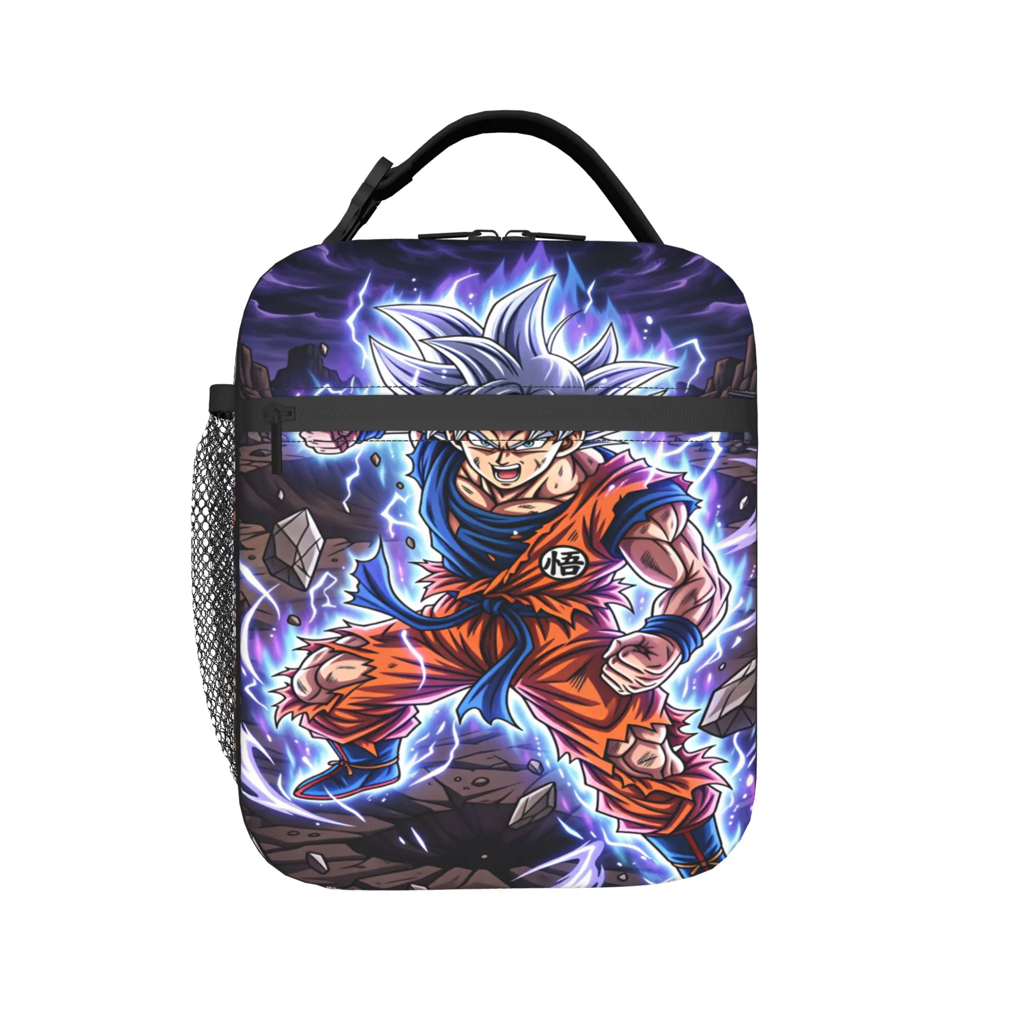 Son Goku Lunch Bag Dragons Balls Travel Lunch Box For Girls Leisure Print Tote Food Bags Oxford Portable Cooler Bag