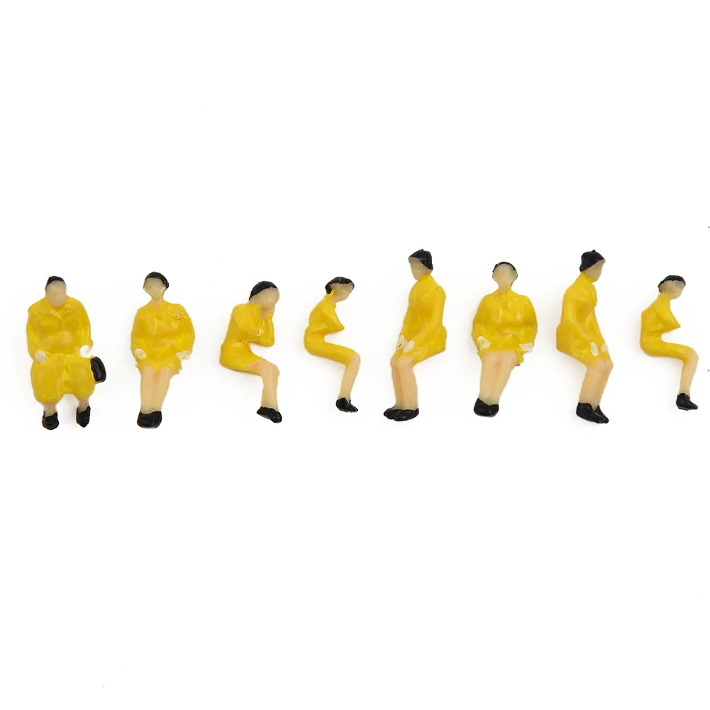 90Pcs 1:87 HO Scale ALL Seated People Sitting Figures Passengers Different Poses DIY Character Mixed Color Pose Kids Toys