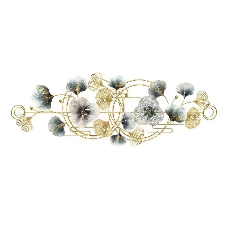 164*56cm 3d Design Wall Hanging Decoration Metal Flower Art Iron Home Decor Living Room