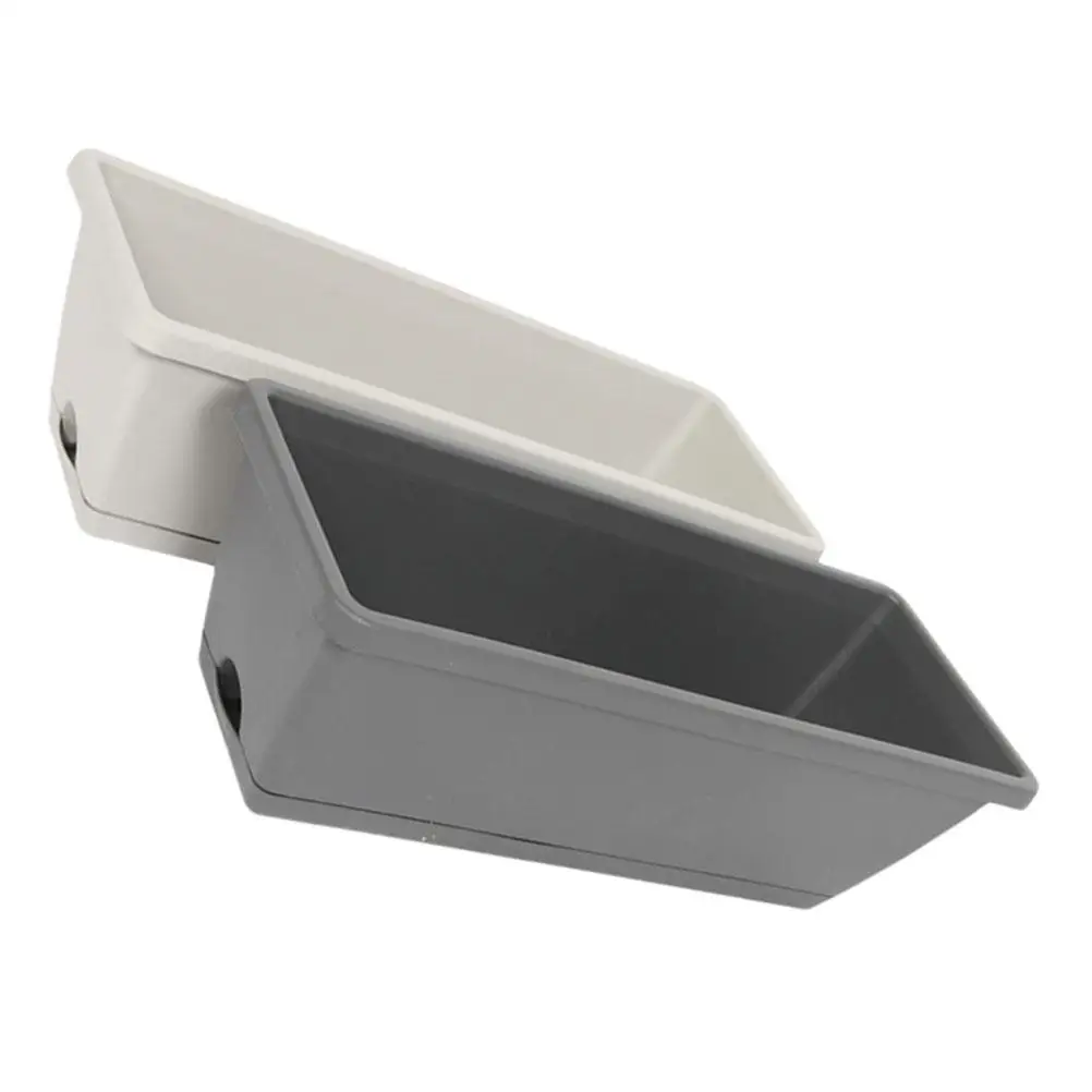 

2PCS Vegetable Planting Pots Plastic Garden Flowerpot Rectangular Tray 36x15x19cm Grey Anti Pressure Durable Design Drainage