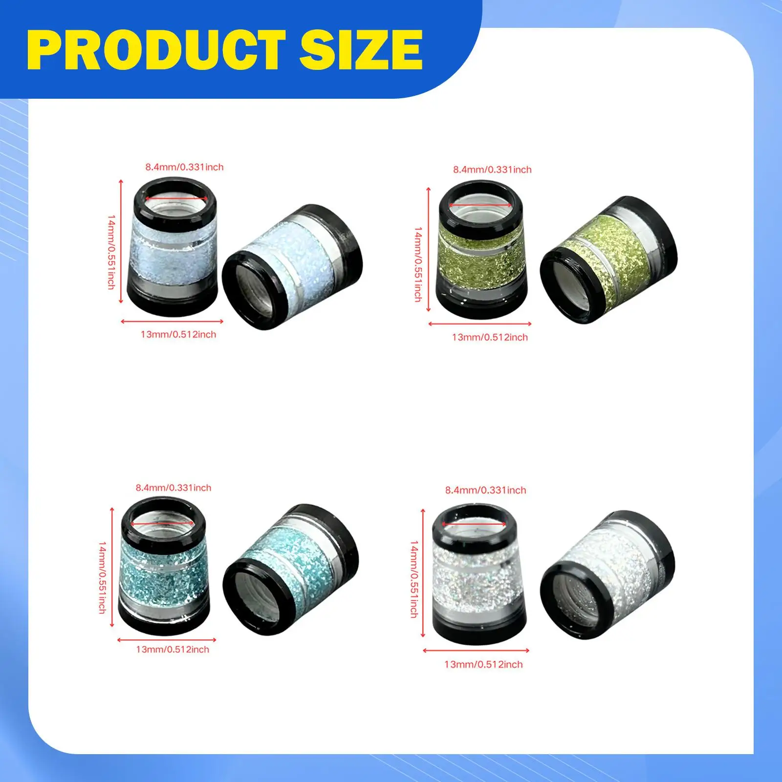 4Pcs Golf Wood Club Ferrules Replacement Repair End Cap,Golf Club Shafts Sleeve Accessories Adapter for Installation Trimming