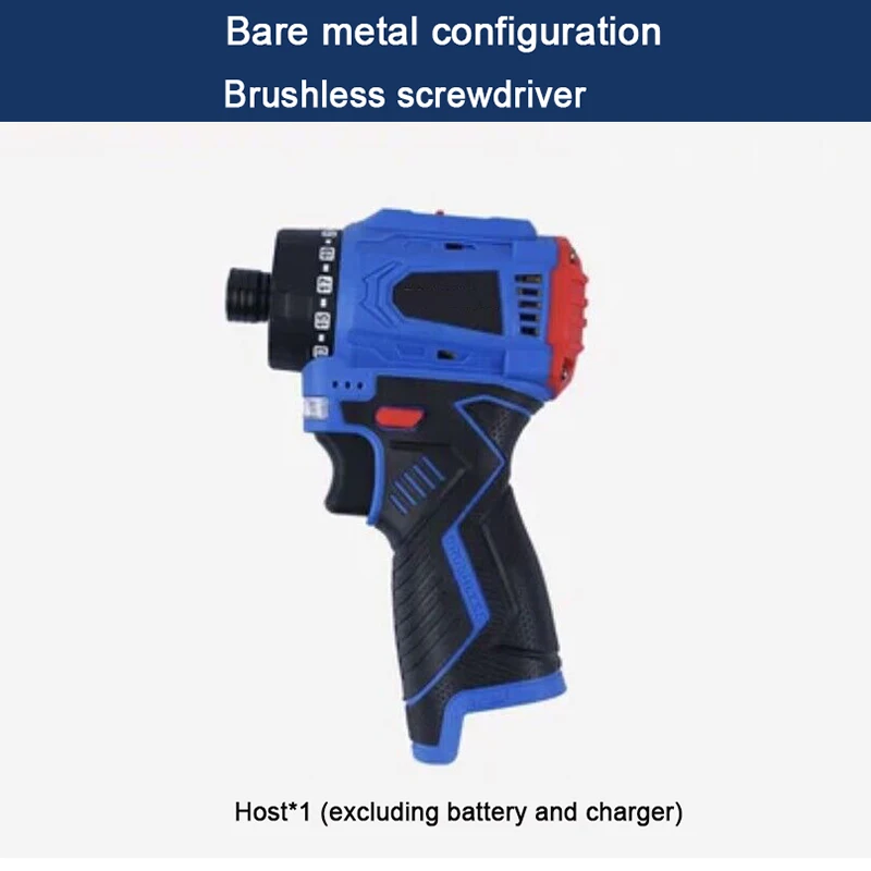 Torque Drill 16.8V Brushless Screwdriver Lithium Electric Drill Hand-Held Rechargeable Drill Impact Driver Electric Tool