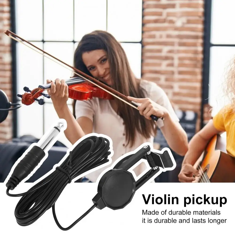 High-quality Violin Pickup Compact Clip-on Violin Pickup Professional Portable Easy to Install Acoustic Instrument for Classical