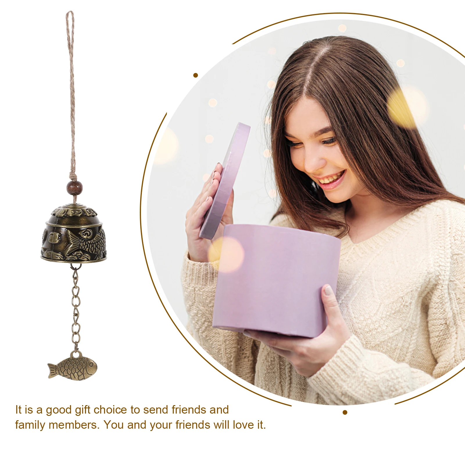 

Metal Peacock Chime Zinc Alloy Hanging Decor Durable Vintage Design Gift Ornament Home Office Hotel Metal Pendant Bar