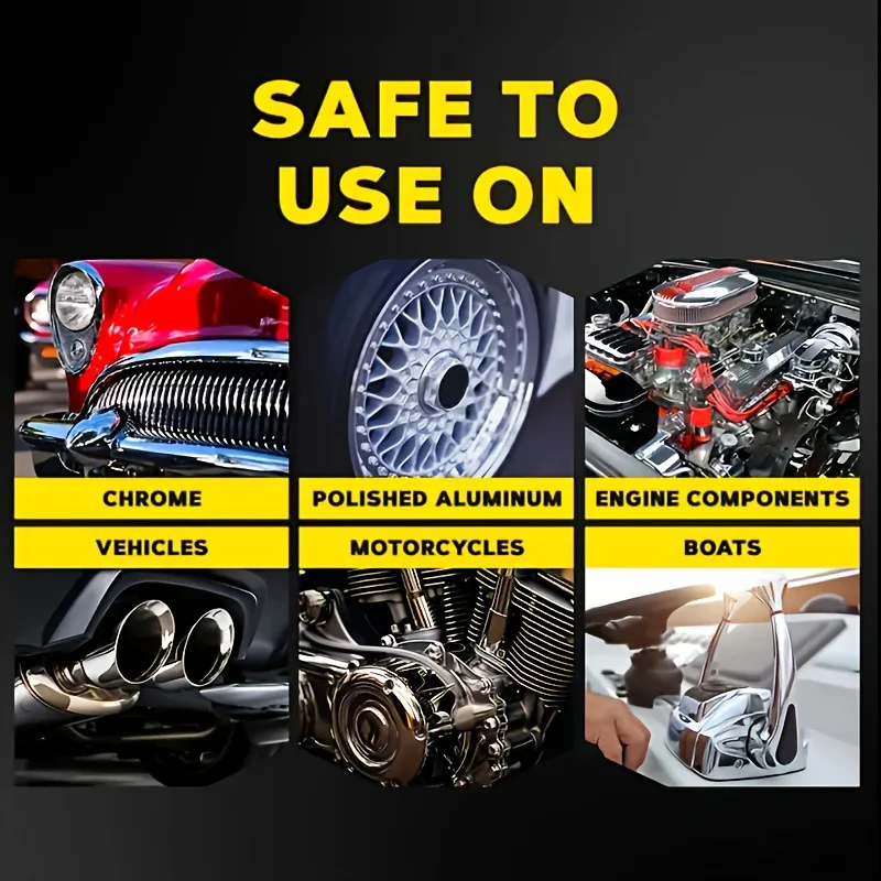 كريم تجديد المعادن متعدد الأغراض/وكيل إصلاح وتلميع الكروم، مناسب للسيارات والدراجات النارية