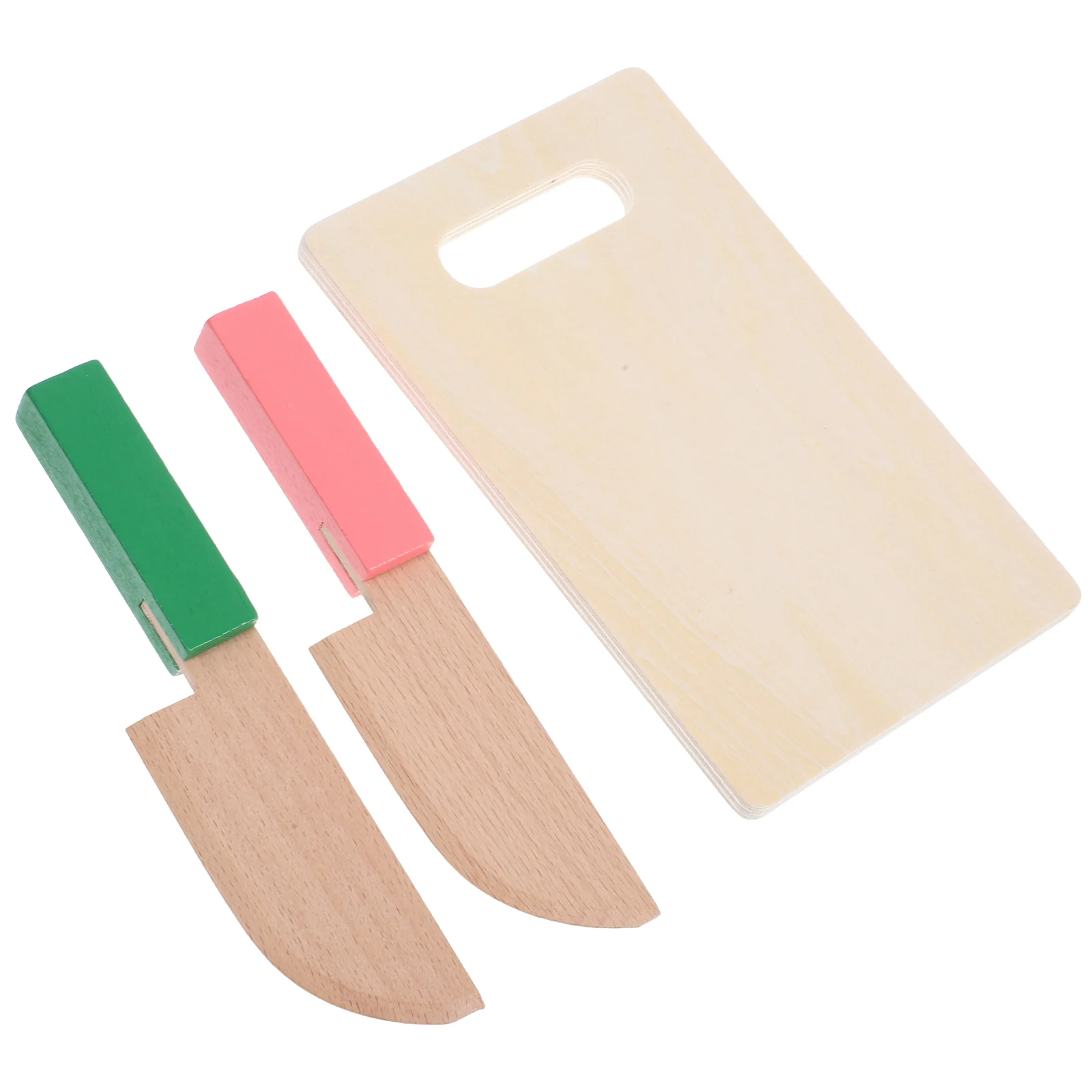 Children's Knife Toys Kitchen Game Veggies Safe Wood Plaything Kids Wooden Cutting Board for