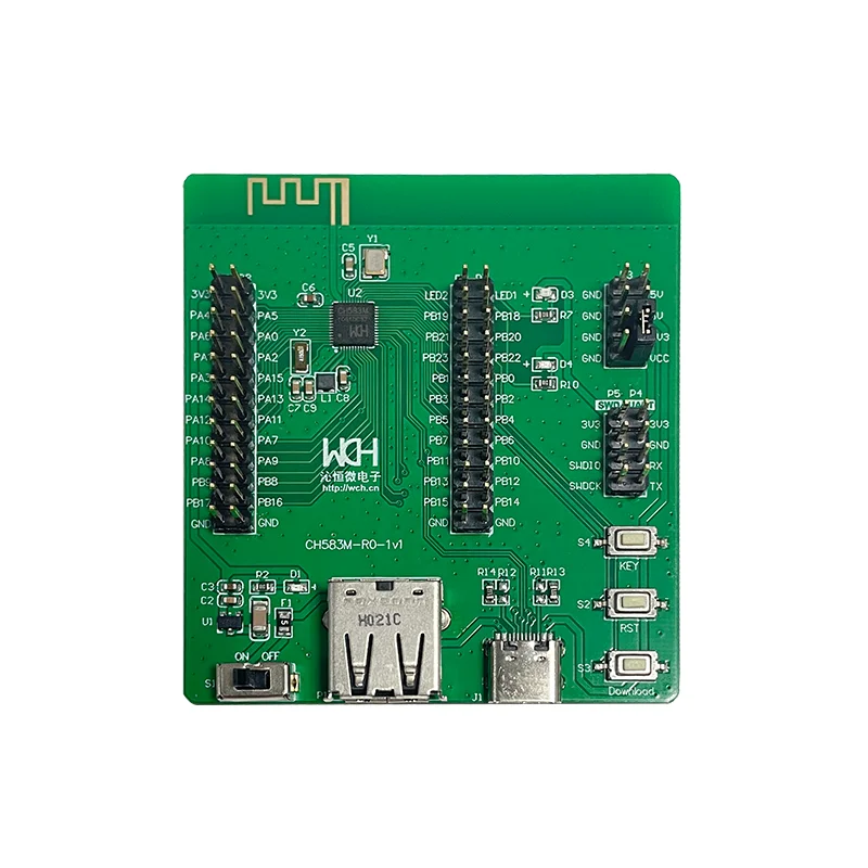 2 sztuk/partia płyty ewaluacyjnej CH582M/CH583M 32-bitowa specyfikacja RISC-V Core BLE 5.3