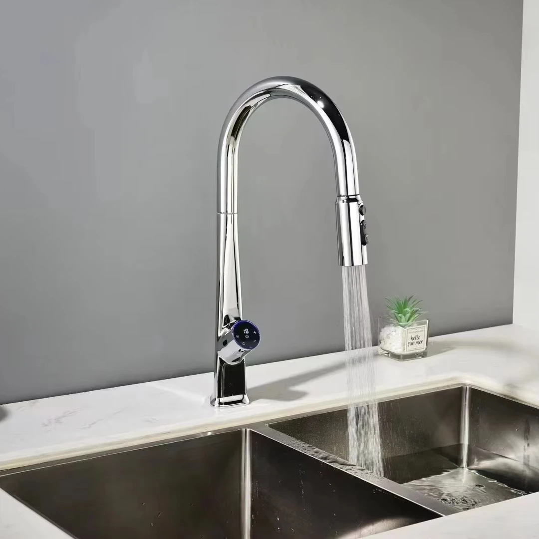 Hot Sale Modern Kitchen Faucet Classic Style Copper Pull Out Sprayer Sink Mixer Tap