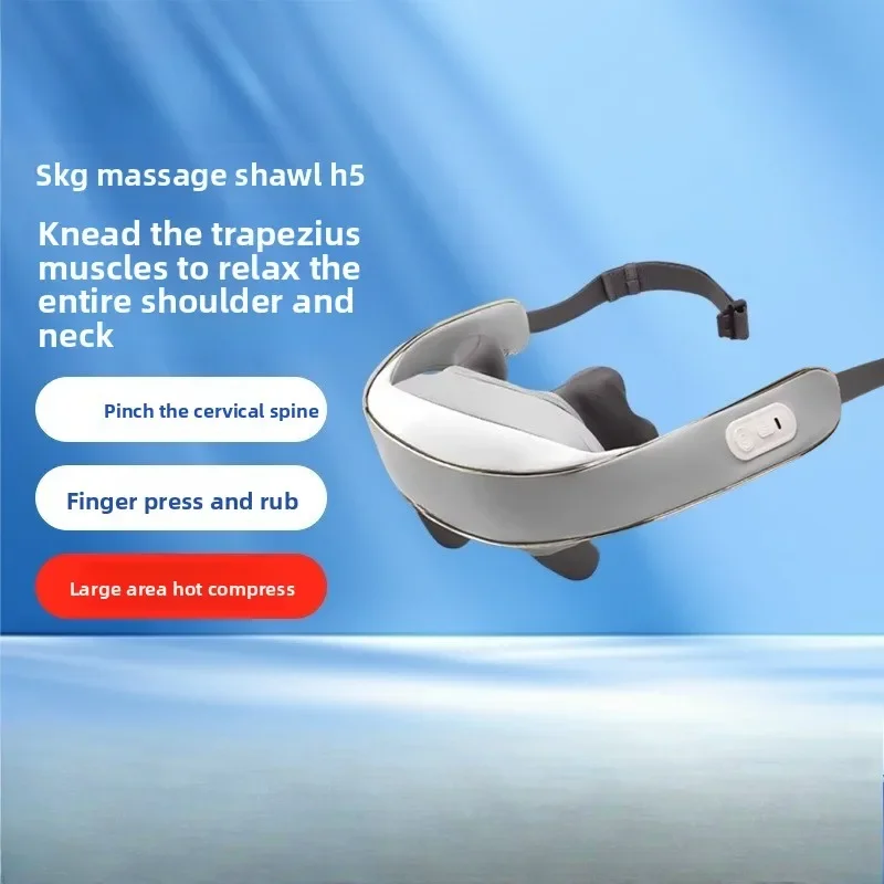 H5 Multifunctional Cervical Massager, Neck Shoulder Waist Back Trapezius Massager with Deep Kneading & Pressing Massage