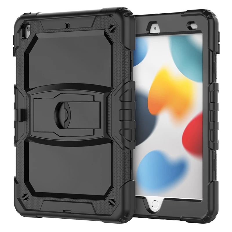 Rugged Case For Apple iPad 11/10/9/8/7 Gen Tablet Shell For iPad6 9.7 Full Protection Cover Built-in Stand Mini5/4 10.2 inch